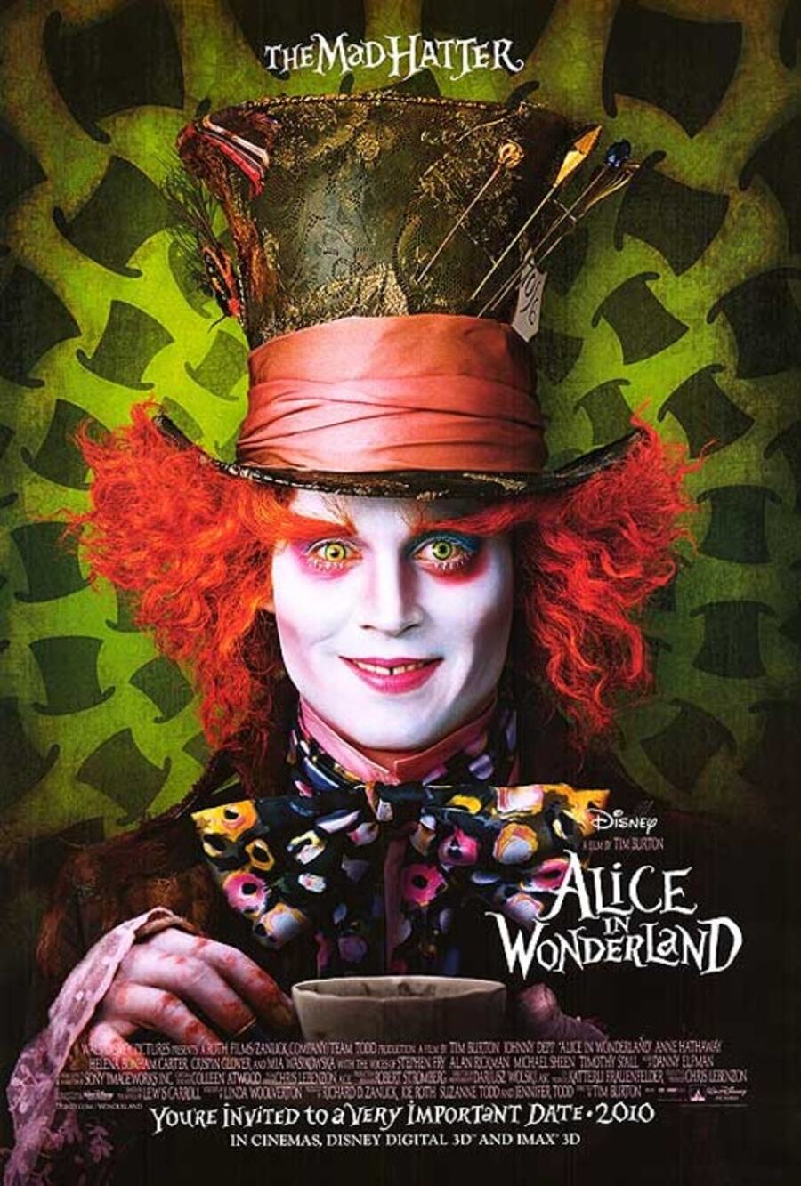 Alice in Wonderland Movie Poster 27 x 40 One Sheet Used Condition